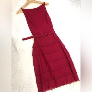 Hugo Boss organza belted dress